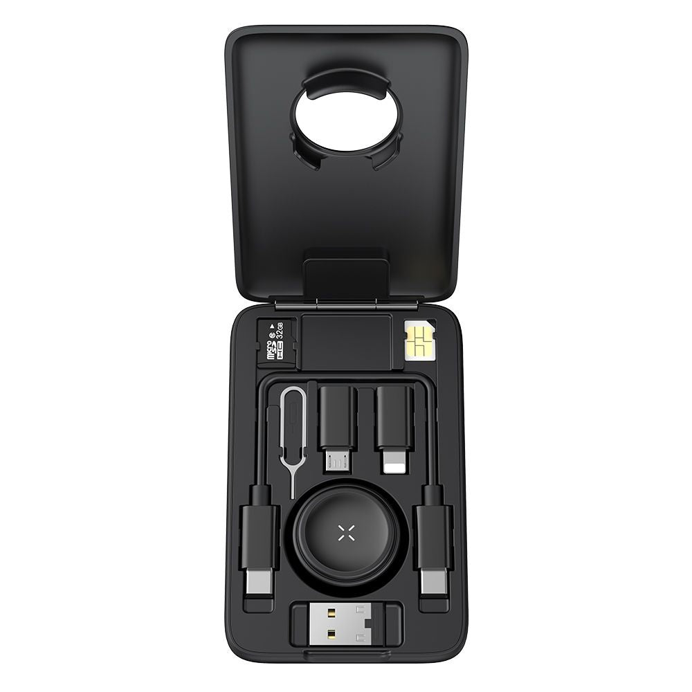 Bežični punjač sa organizatorom McDodo CH-2440 8u1 za Apple Watch Series, Crni