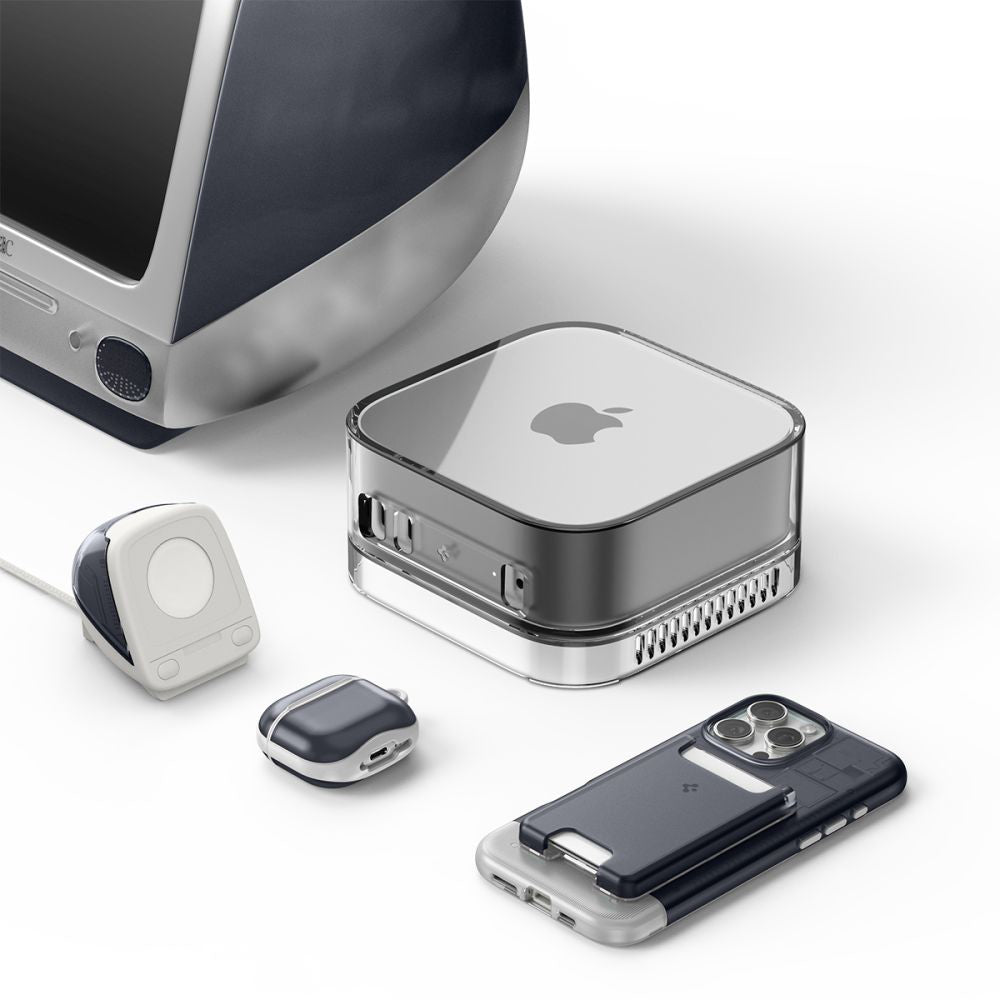 Suport Spigen C1 Classic za Bežični Punjač Apple Watch Series, Sivi AMP09340