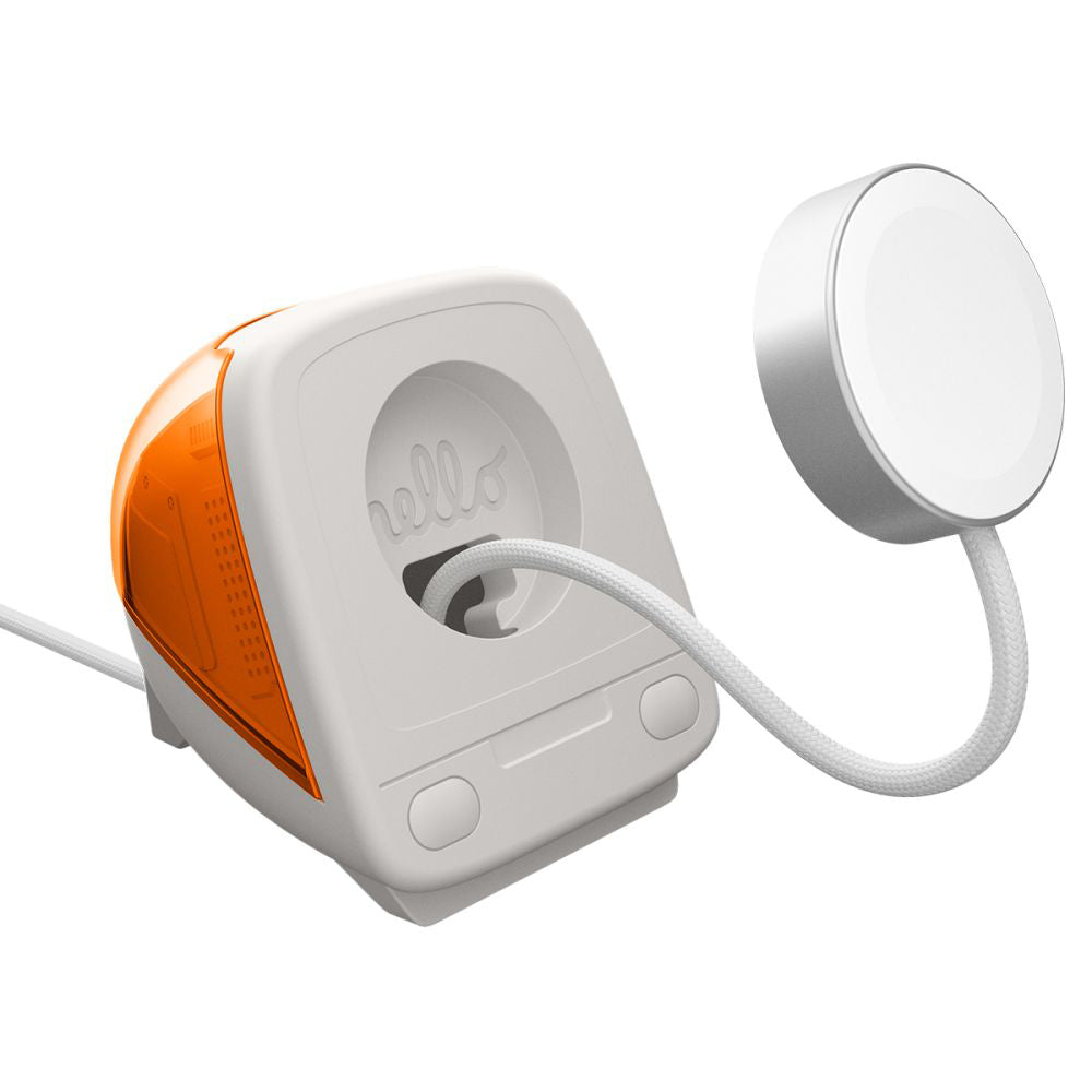 Spigen C1 Classic držač za bežični punjač Apple Watch serije, Narandžasti