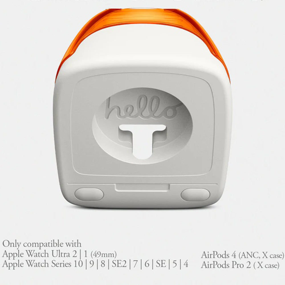 Spigen C1 Classic držač za bežični punjač Apple Watch serije, Narandžasti