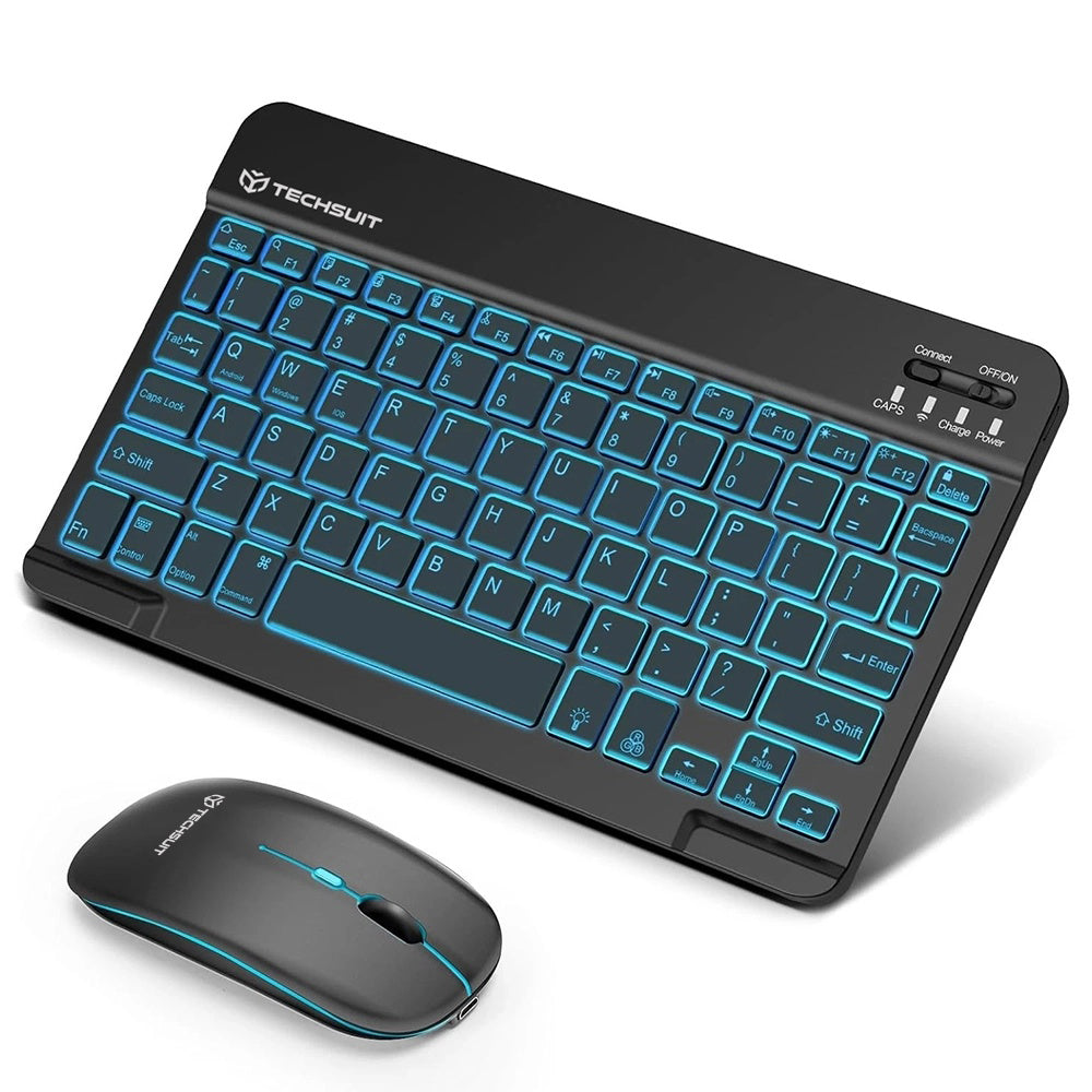 Komplet bežične tastature i miša Techsuit AirCombo WKM1, BT / Wi-Fi, Crna