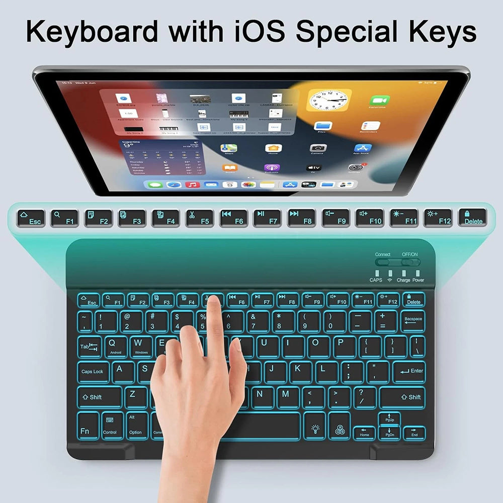Komplet bežične tastature i miša Techsuit AirCombo WKM1, BT / Wi-Fi, Crna