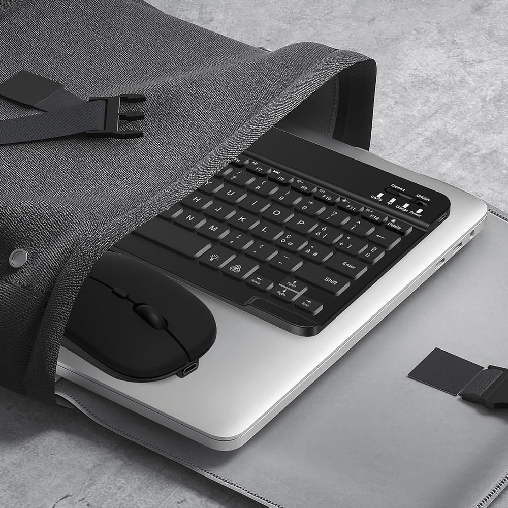 Komplet bežične tastature i miša Techsuit AirCombo WKM1, BT / Wi-Fi, Crna