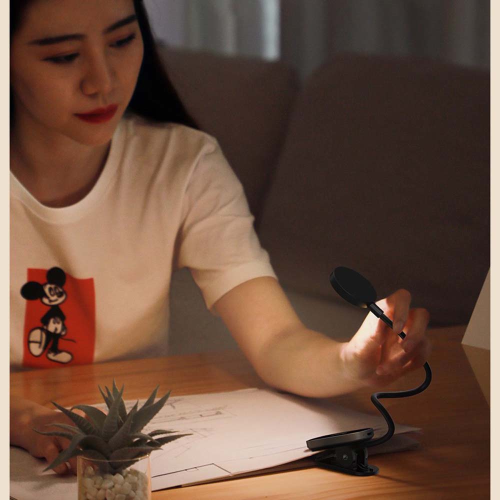 Prenosiva LED lampa Baseus Comfort Reading Mini Clip, Siva DGRAD-0G