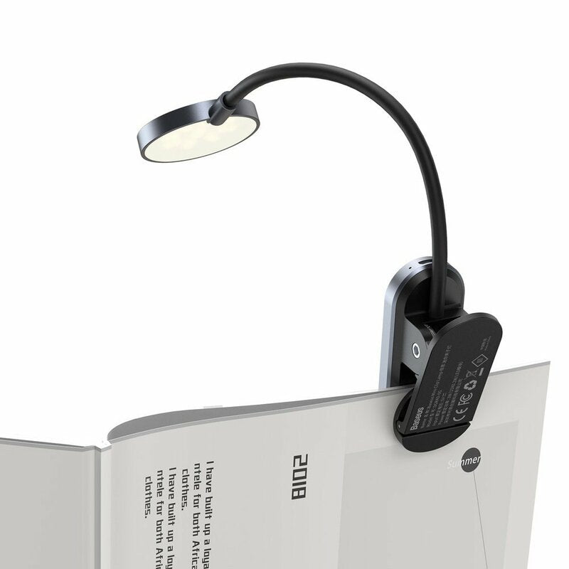 Prenosiva LED lampa Baseus Comfort Reading Mini Clip, Siva DGRAD-0G