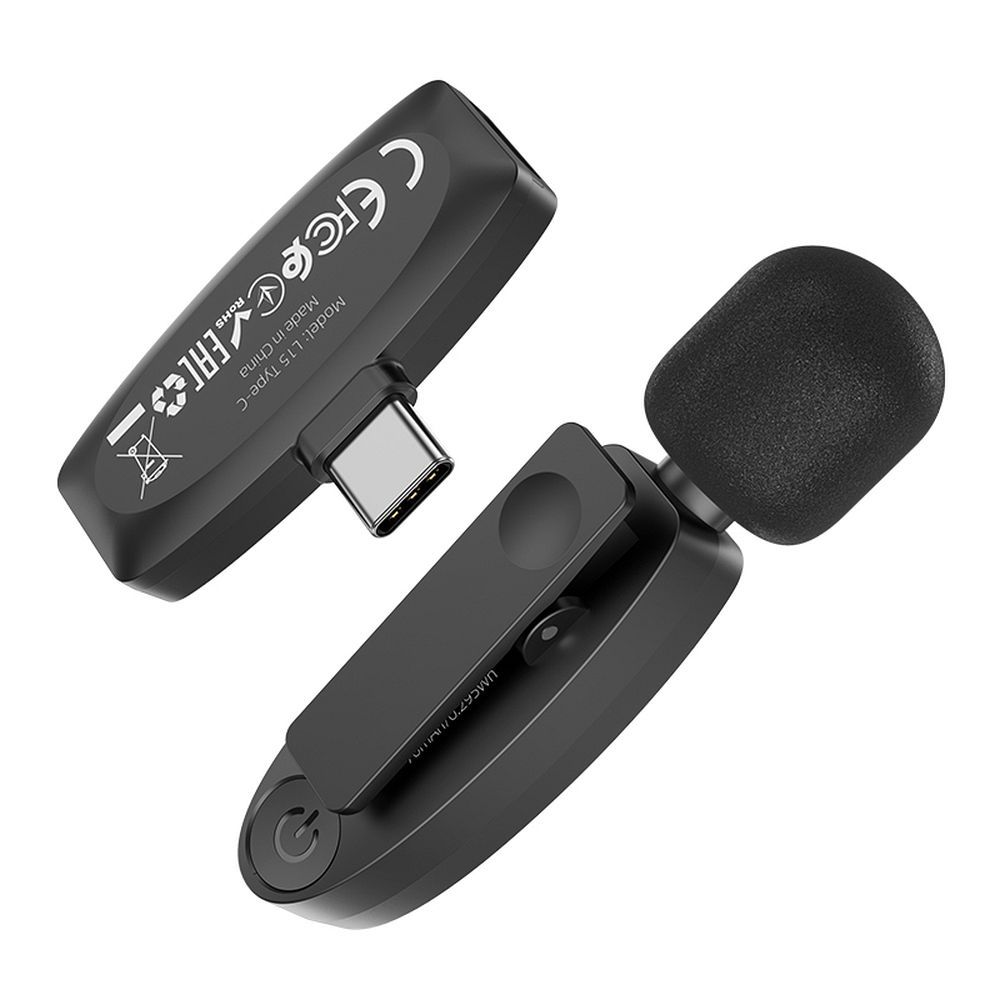 Lavaliera HOCO L15, USB-C, Crna