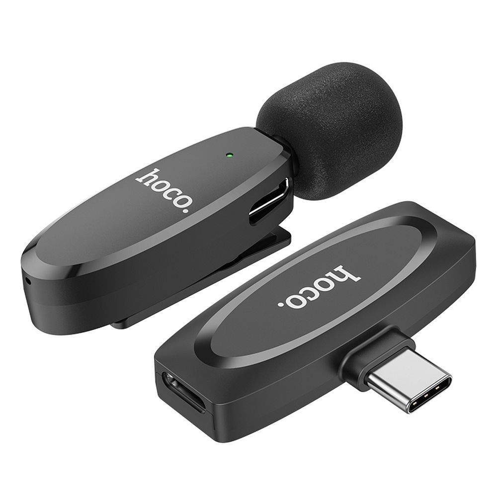 Lavaliera HOCO L15, USB-C, Crna