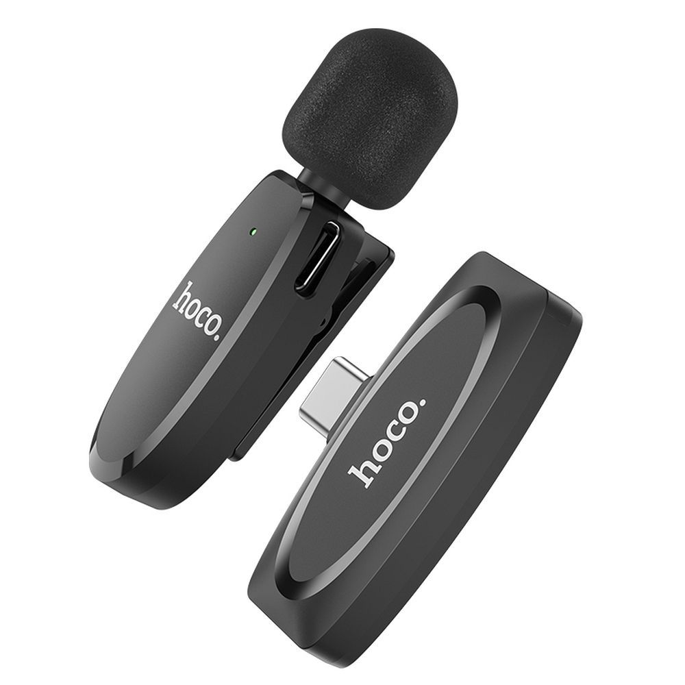 Lavaliera HOCO L15, USB-C, Crna