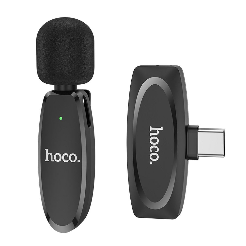Lavaliera HOCO L15, USB-C, Crna
