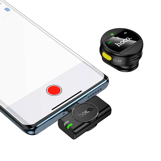 Lavalijera HOCO L21, USB-C, Crna