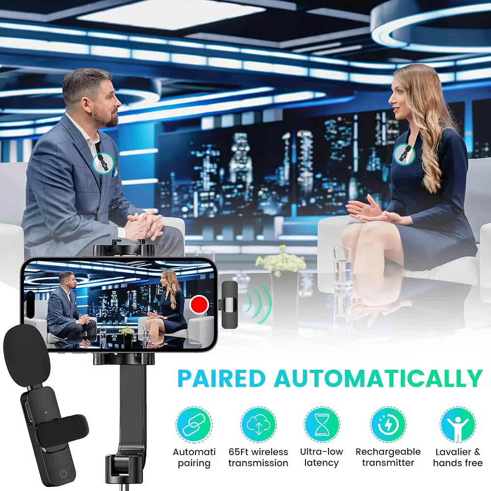 Lavaliera Techsuit LW2, USB-C, Set 2 komada, Crna