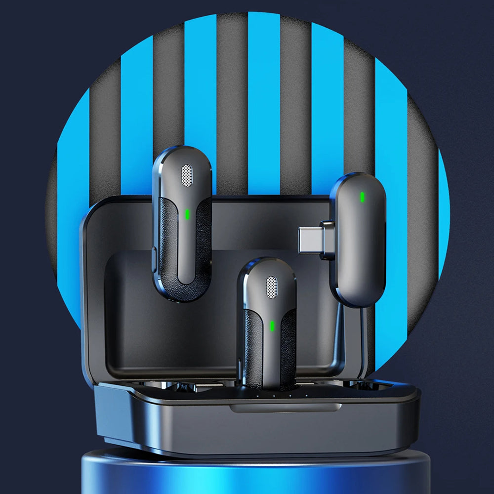 Lavaliera Yesido KR17, USB-C, Set 2 komada, Crna
