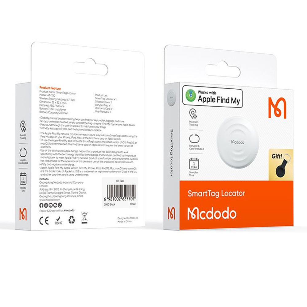 McDodo SmartTag AT-7200 za iOS seriju, Beli