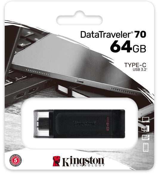 Eksterna memorija USB-C Kingston DT70, 64Gb DT70/64GB