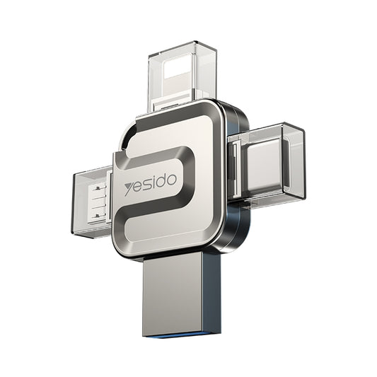 Eksterna memorija USB-A 3.0 / Lightning / USB-C / microUSB Yesido FL15, 64Gb