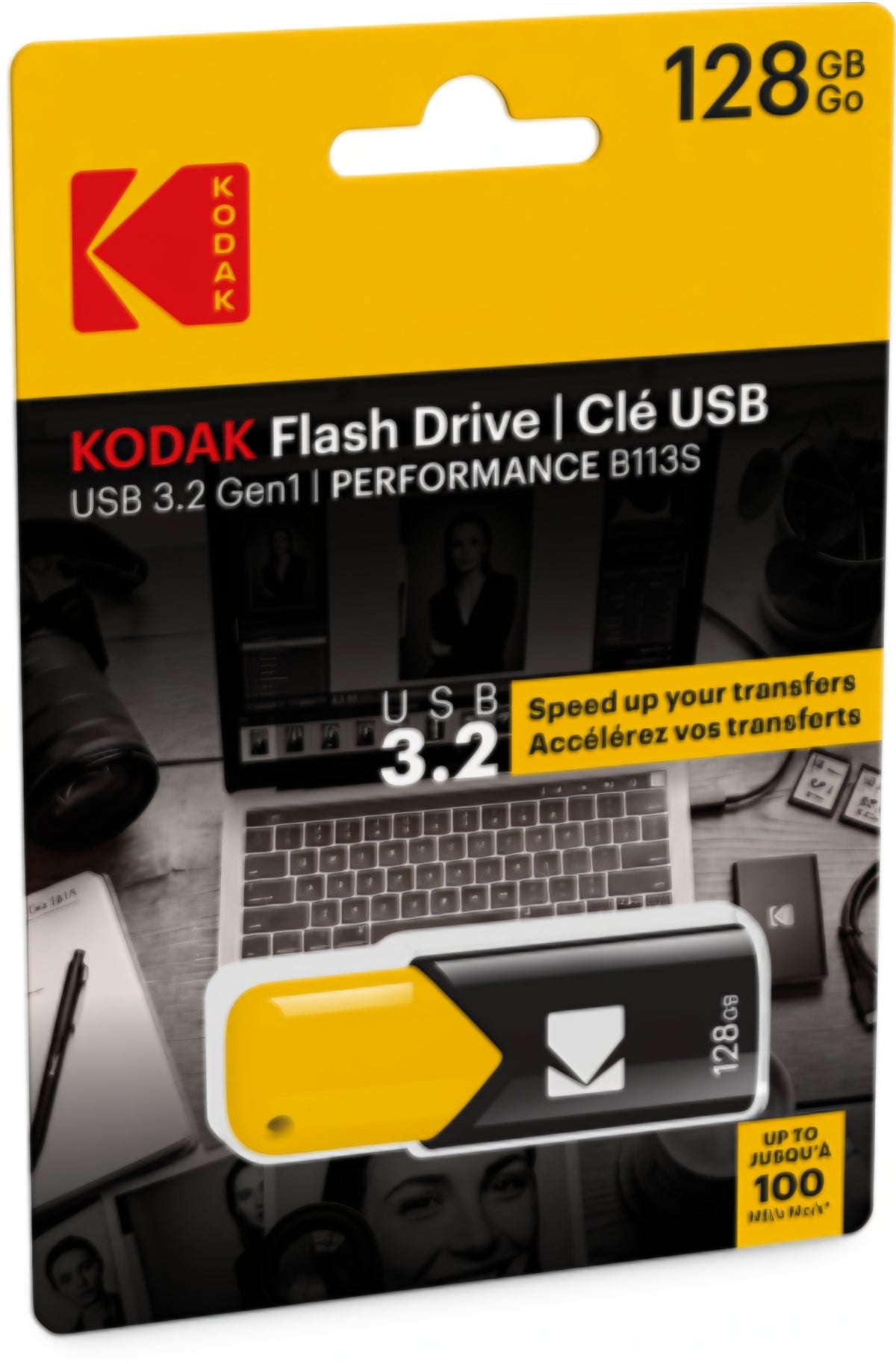 Eksterno skladište USB-A 3.2 Kodak B110S Click Easy, 128Gb EKMMD128GB113S