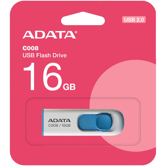 Memorija Eksterna USB-A Adata C008, 16Gb AC008-16G-RWE