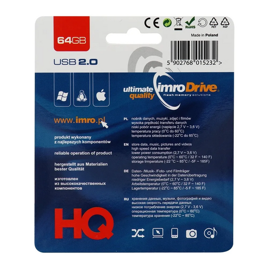 Eksterna memorija USB-A Imro, 64Gb
