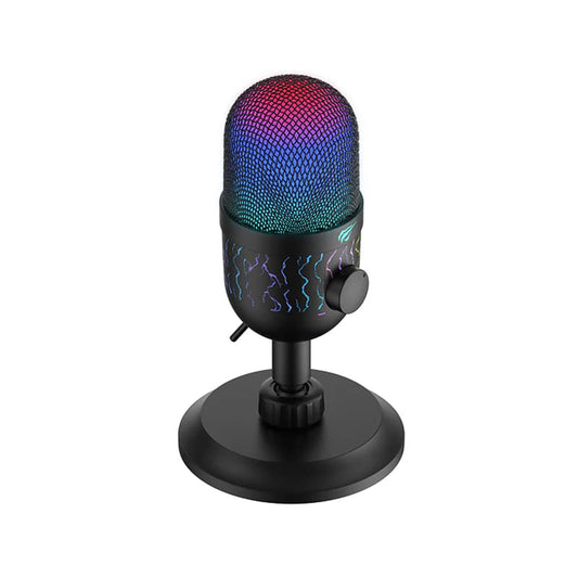 Mikrofon za igranje HAVIT GK52, RGB, USB-A, 1.8m, Crni