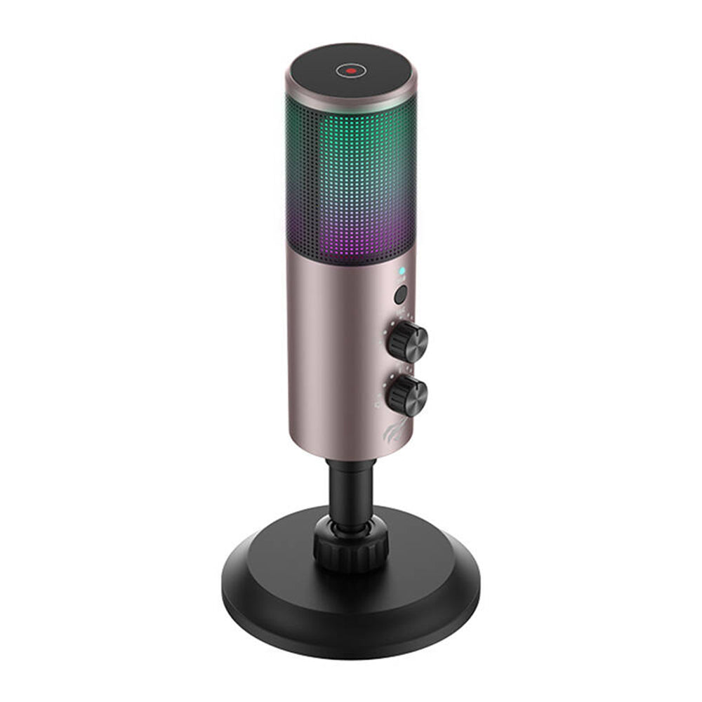 Mikrofon za igranje HAVIT GK61, RGB, USB-C, Sivi