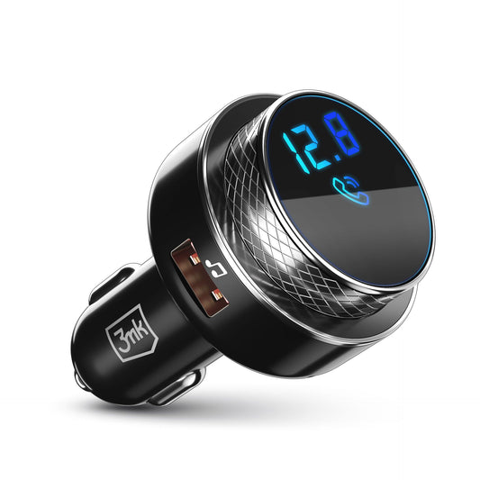 FM Bluetooth modulator 3MK Hyper Car, 2 x USB-A - 1 x microSD