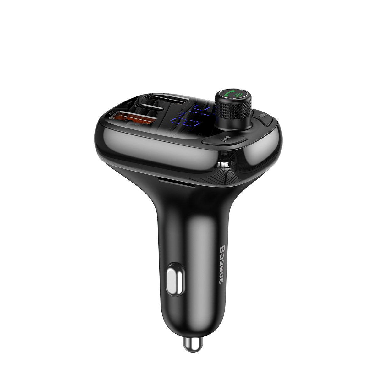 FM Bluetooth modulator Baseus S-13, 2 x USB-A - 1 x USB C - 1 x microSD CCMT000101