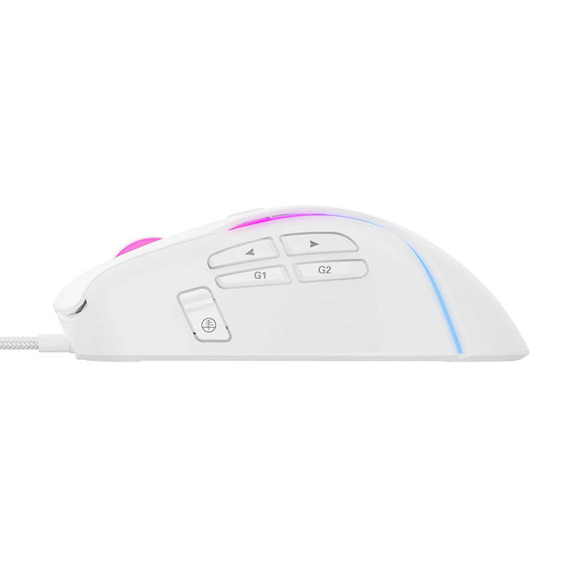 Gaming miš sa žicom USB HAVIT MS1033, RGB, 800DPI - 8000DPI, Beli