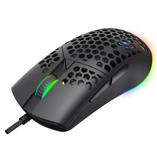 Miš Gaming Wired USB HAVIT MS1036, RGB, 1200DPI - 7200DPI, 1.6m, Beli