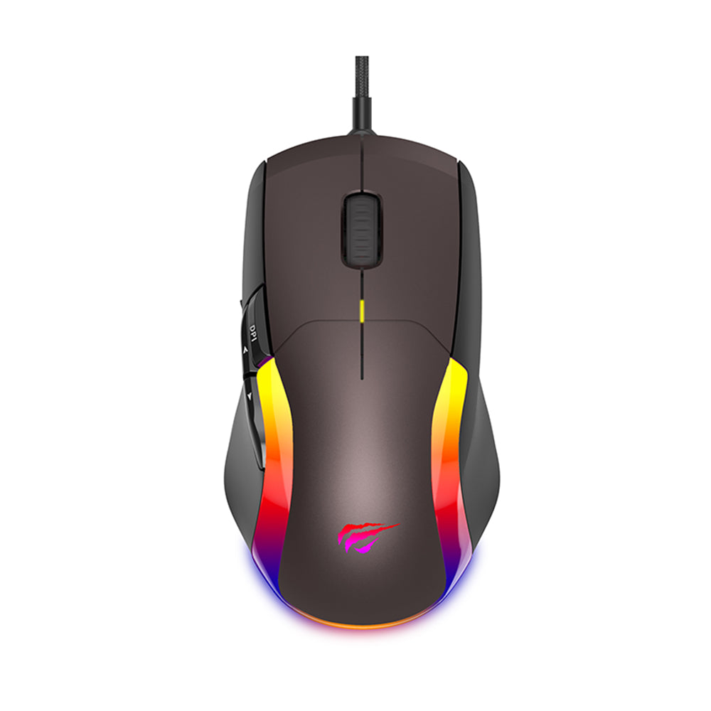 Gaming miš sa žicom USB HAVIT MS959S, RGB, 1200DPI - 8000DPI, 1.6m, Crno Oker