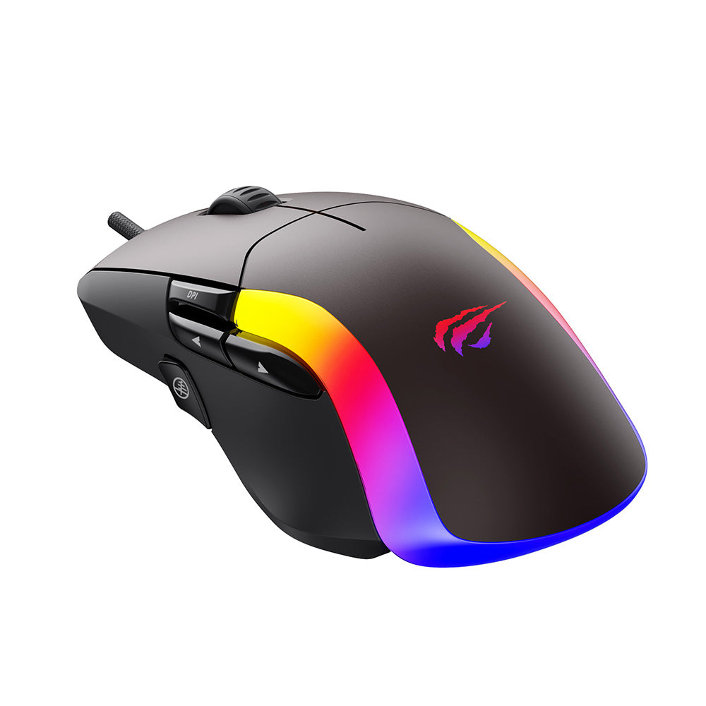 Gaming miš sa žicom USB HAVIT MS959S, RGB, 1200DPI - 8000DPI, 1.6m, Crno Oker