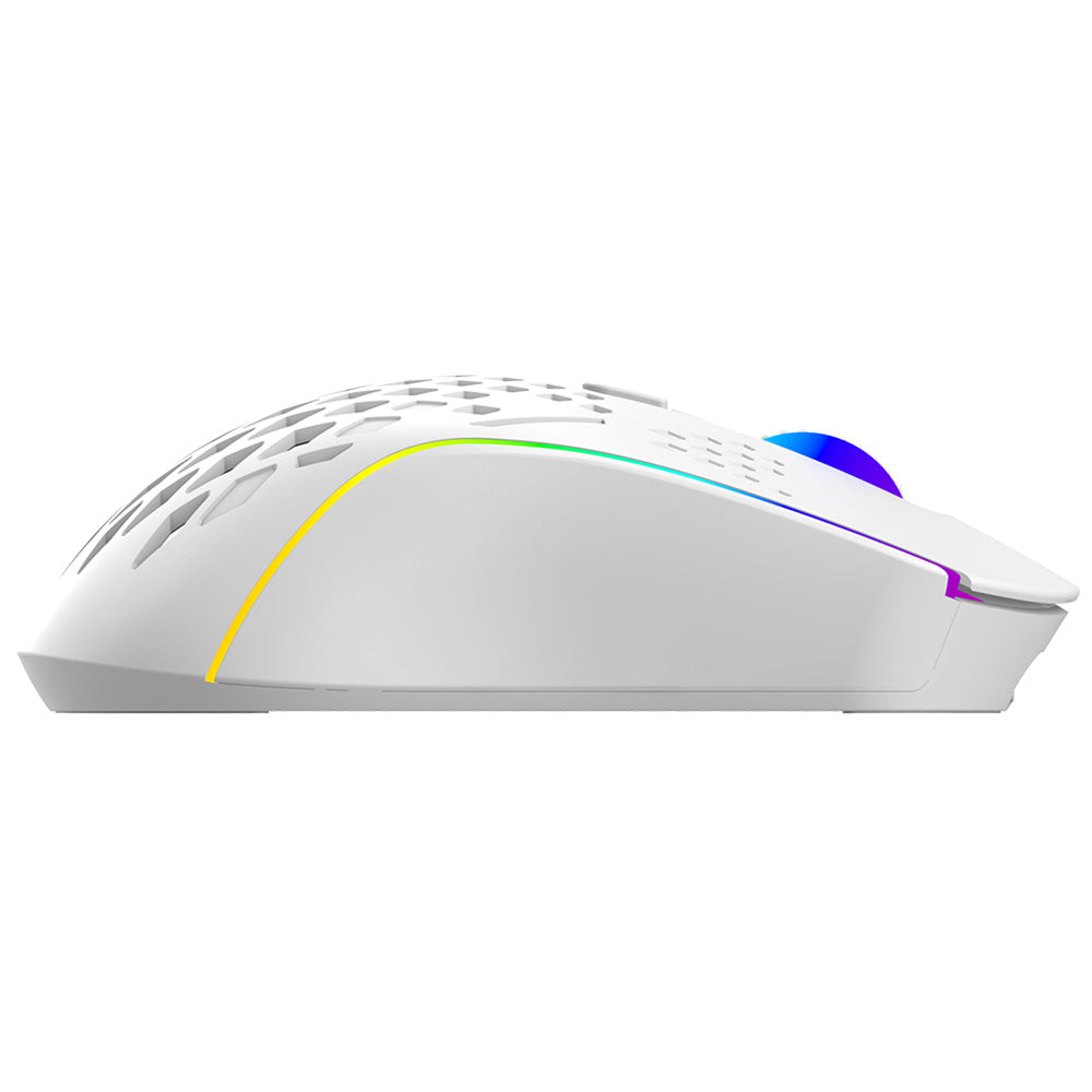 Bežični gejmerski miš Proove Buzz, RGB, 800DPI - 4800DPI, Beli WMBU00022402