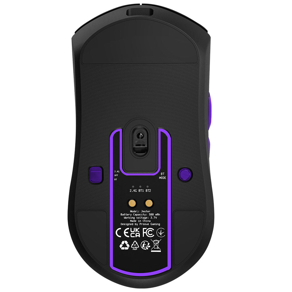 Bežični gejmerski miš Proove Jester, 800DPI - 26000DPI, OLED ekran, Crni WMJS00022001