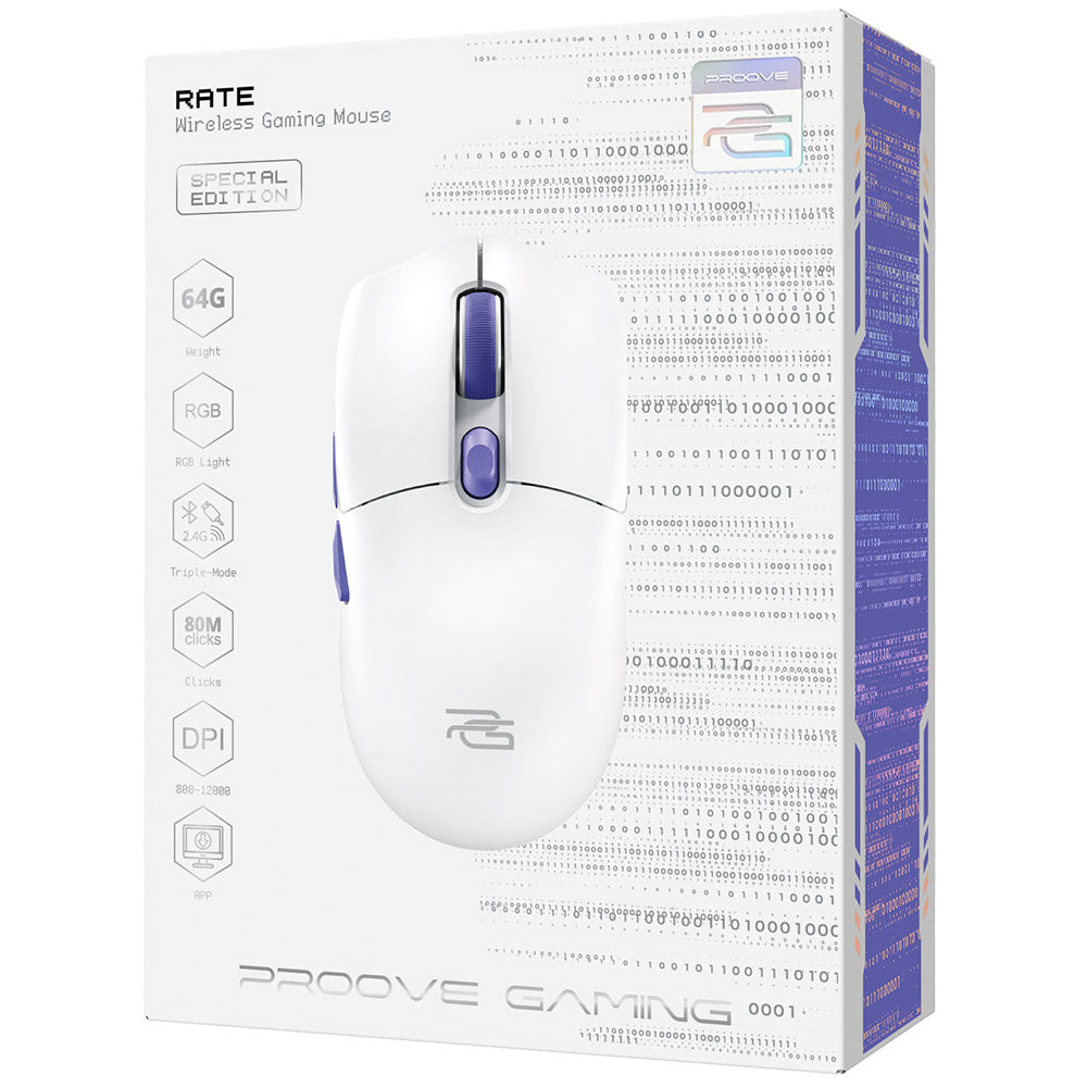 Mouse Gaming Wireless Proove Rate Special Edition, 800DPI - 12000DPI, Beli CMRTWRS03002