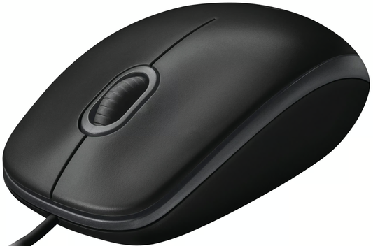 Mouse Wired USB Logitech B100, 1000DPI, Crni 910-003357