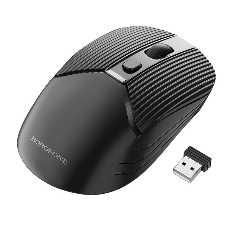 Bežični miš Borofone BG5, 1600DPI, Crna