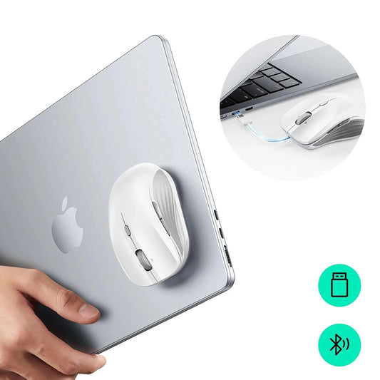 Bežični miš ESR MagMouse, 800DPI - 4800DPI, Bel