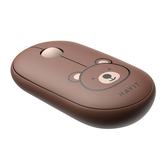 Mouse Wireless HAVIT MS75GT Pro, 1600DPI, Braon
