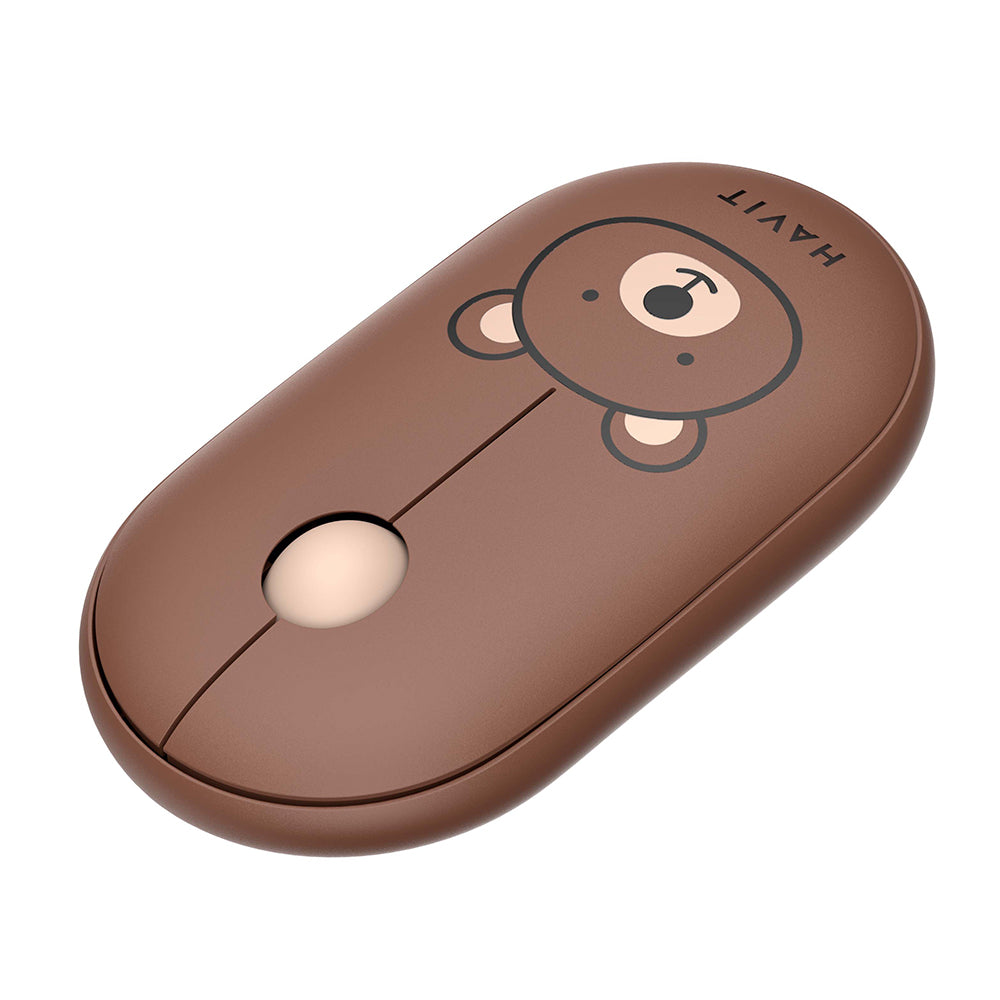 Mouse Wireless HAVIT MS75GT Pro, 1600DPI, Braon