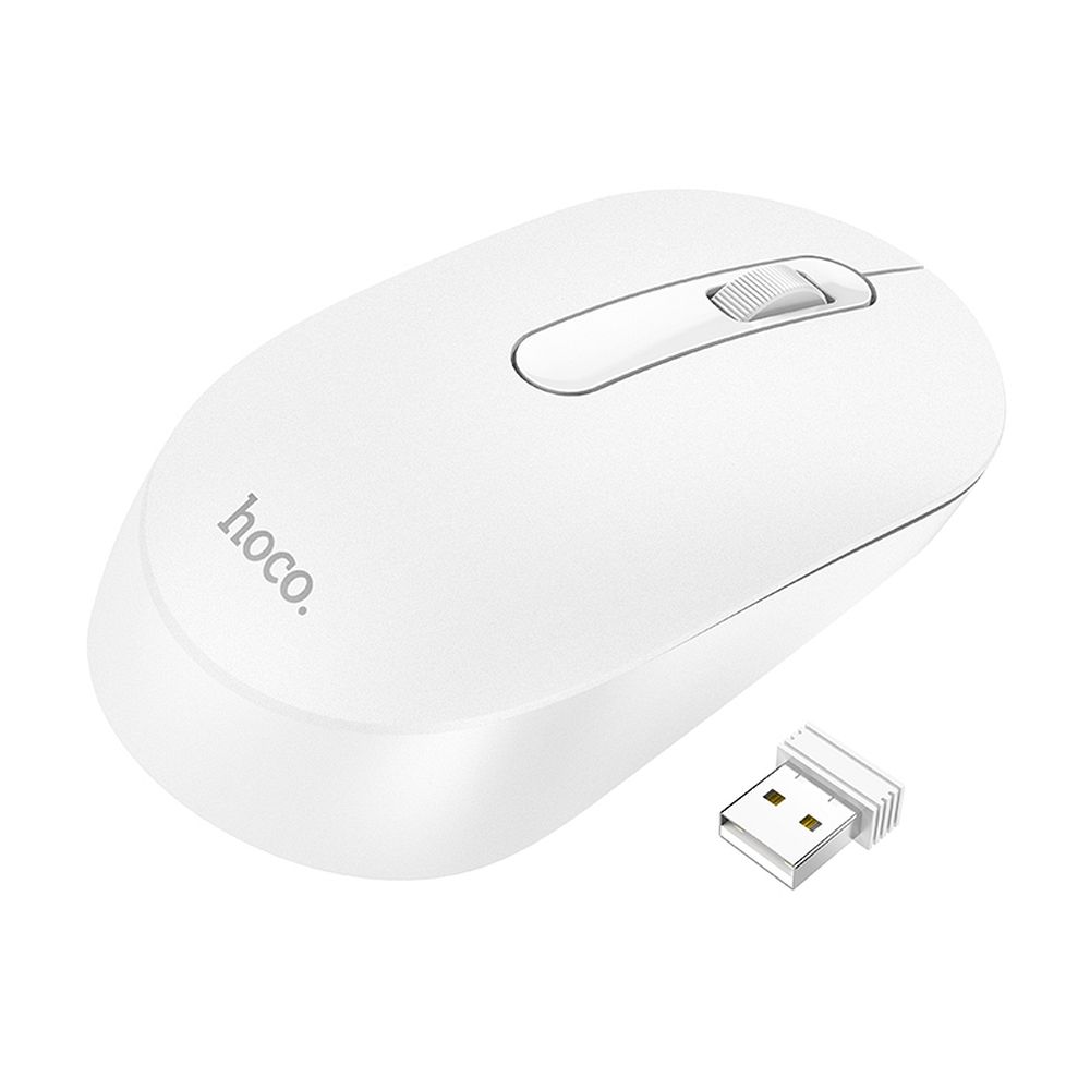 Bežični miš HOCO GM14, 1200DPI, Bel