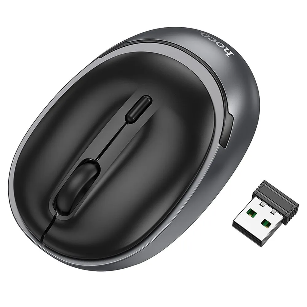 Bežični miš HOCO GM34, 1600DPI, BT / Wi-Fi, Crni