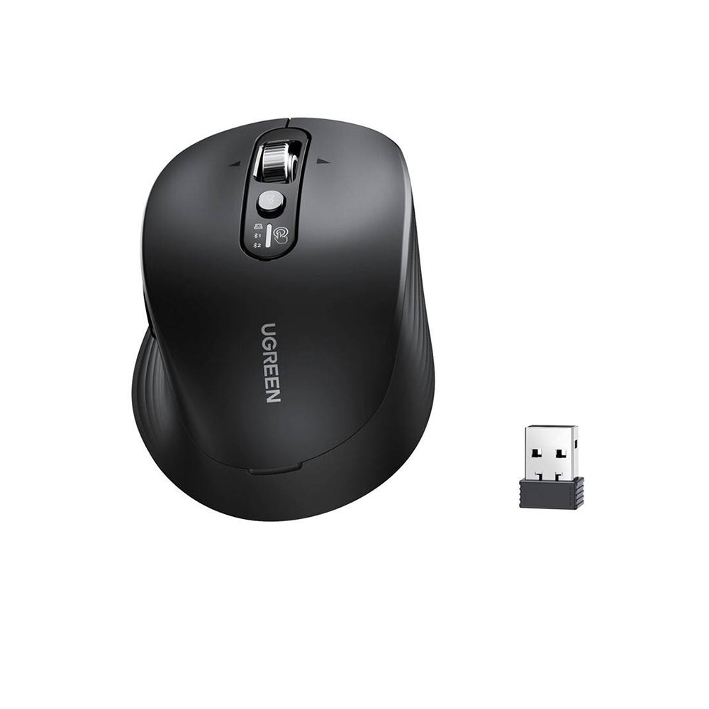 Miš Wireless UGREEN M752 (75498B), 5000DPI, BT / Wi-Fi, Crni