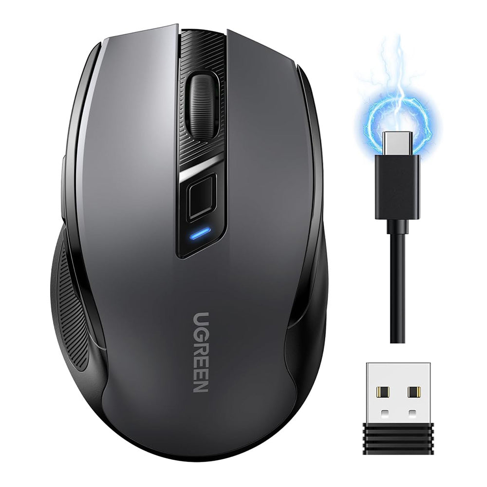 Bežični miš UGREEN MU006S (85082), 4000DPI, BT / Wi-Fi, Sivi