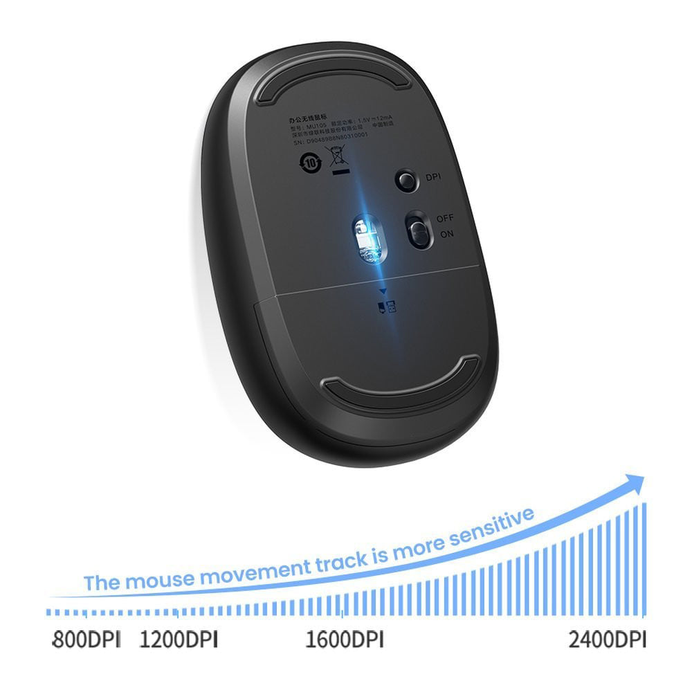 Bežični miš UGREEN MU105, 2400DPI, Tamnoplavi