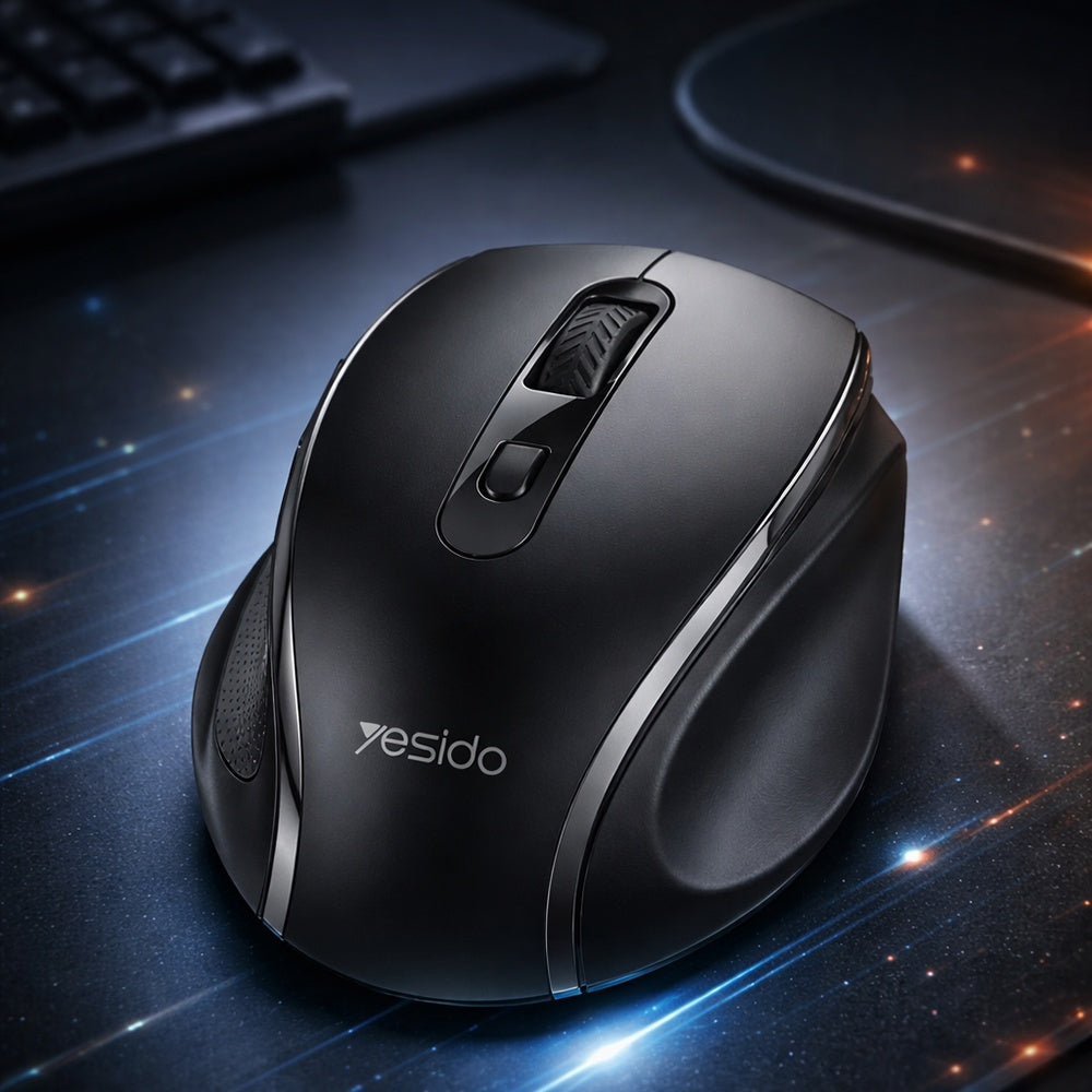 Bežični miš Yesido KB45, 800DPI - 1600DPI, Crni