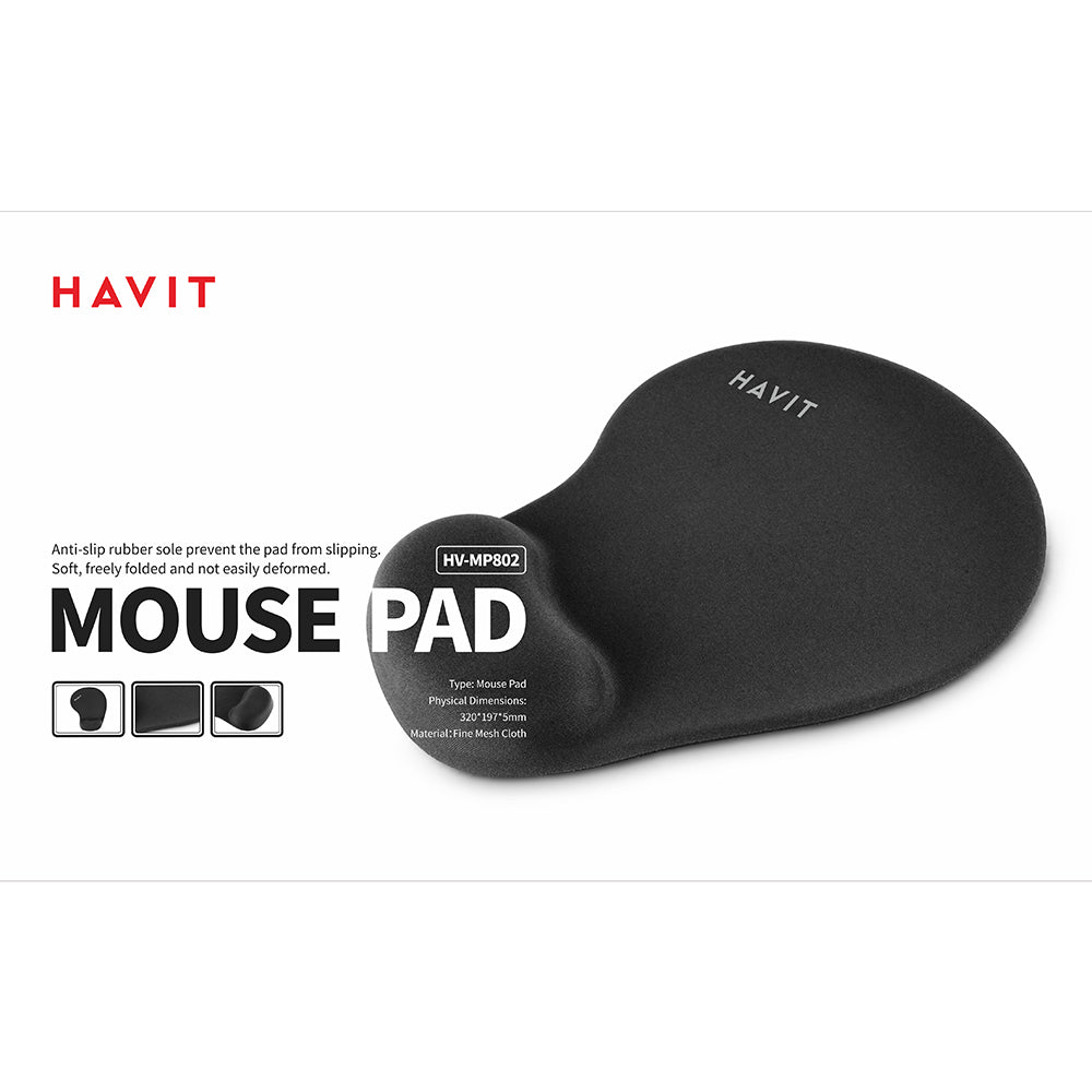 MousePad Gaming HAVIT MP802, 230mm x 191mm x 3.5mm, Tamnoplav