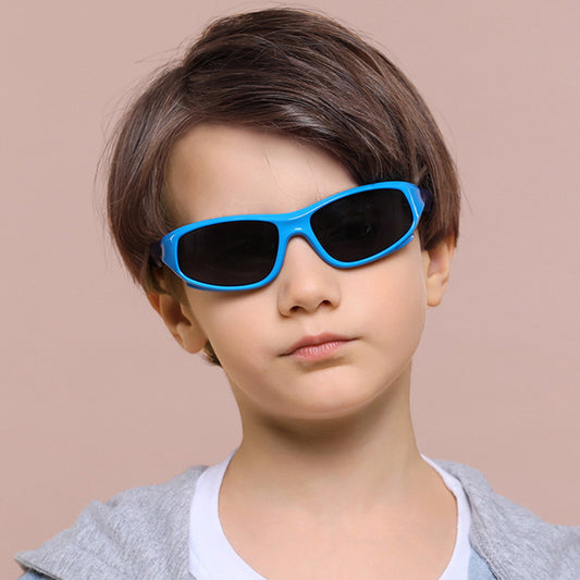 Sportske naočare za sunce za decu Techsuit 816-C8, polarizovane, narandžasto-bele