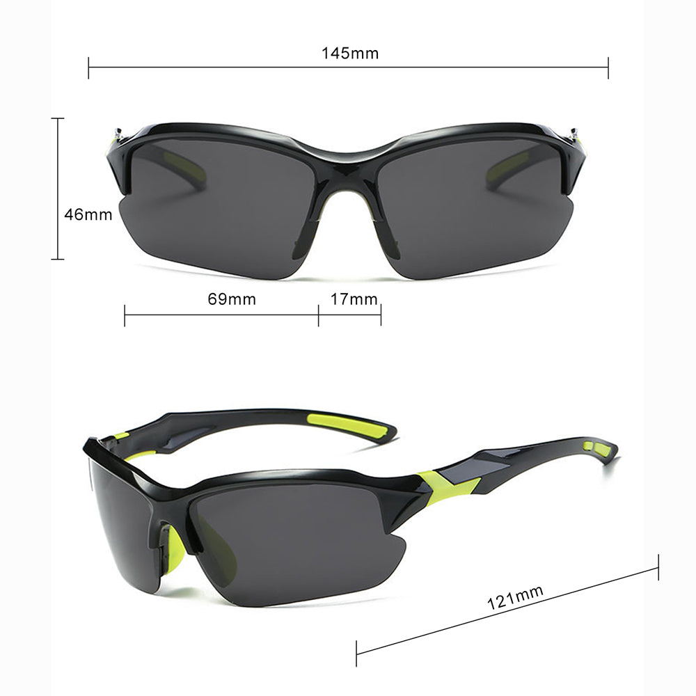 Uniseks Biciklističke Naočare Techsuit 9301, UV Zaštita, Crno Plave