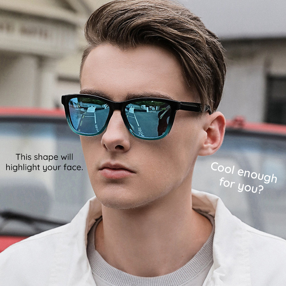 Naočare za sunce za muškarce Techsuit 0717, polarizovane, UV zaštita, crno plave