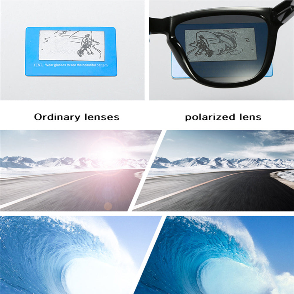 Naočare za sunce za muškarce Techsuit 0717, polarizovane, UV zaštita, crno plave