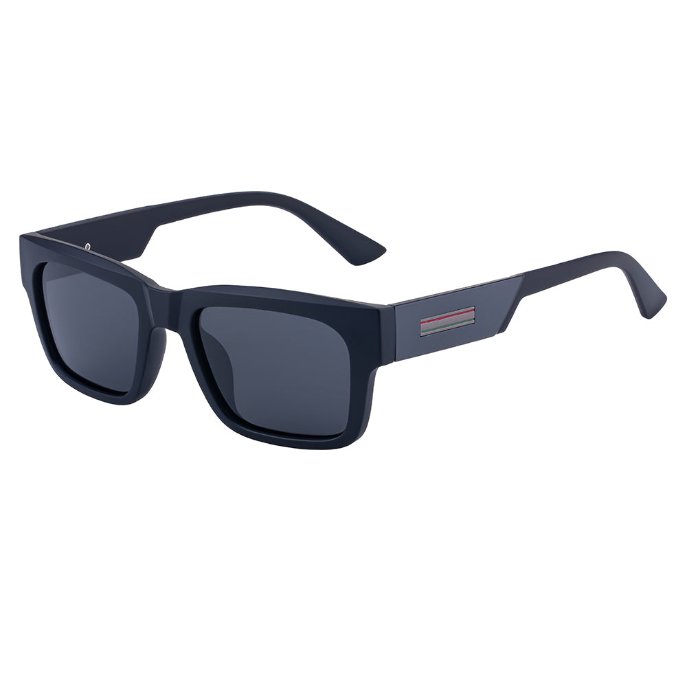 Muške sunčane naočare Techsuit 8491, Polarizovane, UV zaštita, Mat crno sive